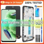 Super AMOLED for Xiaomi Redmi Note 12 4G 23021RAAEG 23021RAA2Y Lcd Display Touch Screen with Frame for Redmi Note 12 4G Screen (New)