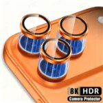 Metal Camera Lens Protector Glass iPhone 17 16 15 13 14 11 12 Pro Max Plus 17 Air 12 13 Mini Lens Protection Tempered Film Bangladesh (New)