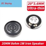 2Pcs 20*3.6MM 8 Ohm 1W Speaker 20 MM 8Ohm 1 Watt Speaker 20MM Ultra-thin Horn Acoustic Components (New)