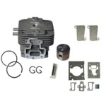 44MM Cylinder Piston Assy Fit For Kawasaki TJ53 KBL53A KBH53 Brush Cutter Trimmer Cylinder W/ Piston Ring Pin Clips Assy Parts (New)
