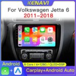 2 Din Android Car Stereo Radio For Volkswagen VW Jetta 6 MK6 2011-2018 Multimedia Player Wireless Carplay Auto GPS RDS Head Unit (New)
