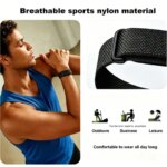 Sport Nylon Braided Watch Strap Google Replacement Strap Fitbit Air Loop Bracelet Breathable B Wristb (New)