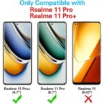 1 4 Pcs Realme 11 Pro Plus Full Coverage Protective Tempered Glass Realme 11 Pro Plus Screen Protector (New)
