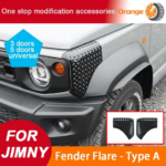 For Suzuki Jimny JB64 JB74 2019+ Front Rear Fender Tailgate Angle Guard Cover Accessories Fit 3/5 Door Exterior Corner Trim (New)