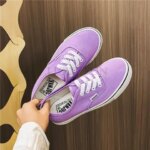 Casual Flats Canvas Sneakers Women Outdoor Solid Color Shallow Sports Shoes Tennis Female Streetwear Lace Up Vulcanize Shoes (New)