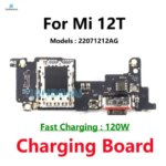 Xiaomi Mi 12T 5G USB Charging Board Connector Plug Port Charger Dock Main Board SUB Flex Cable Microphone 22071212AG (New)