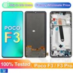 AMOLED Xiaomi POCO F3 LCD Display Touch Screen Digitizer Assembly Replacement POCO F3 M2012K11AG Replacement with Frame Bangladesh (New)