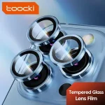 Toocki Clear Glass Camera Lens Protection iPhone 14 13 Pro Max 14 Plus 13 Mini Camera Protector Metal Ring Len Protector Bangladesh (New)