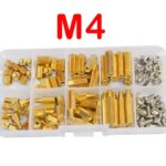 M2 M2.5 M3 M4 Hex Brass Standoff PCB Motherboard Spacer Screw Nut Thread Pillar Mount Male Female Spacer Bolt Assortment Kit (New)