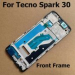 Middle Frame Tecno Spark 30 KL6 Front LCD Bezel Faceplate Housing Chassis Repair Parts Replacement (New)