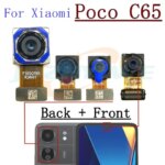 Front Rear Camera For Xiaomi Poco C75 C65 Frontal Selfie Wide Back Facing Main Camera Moduel Flex Cable Parts (New)