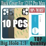 10 2 in 1 Big Hole Rear Battery Back Door Glass iPhone 12 Pro Max Back Cover Glass iPhone 12 Replacement Part Bangladesh (New)