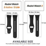 Silicone Strap+Case Xiaomi Redmi Watch 3 Active b smartwatch Accessories Sport Bracelet Redmi watch3 Active Lite Case (New)