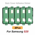 5Pcs Back Cover Adhesive Waterproof Seal Sticker Samsung S20 S21 FE S22 Plus Ultra Series Rear Housing Glue Repair Sticker (New)