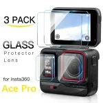 Tempered Glass Insta 360 Ace Pro Protective Cover Lens Film Screen Protector Insta360 AcePro Action Camera Accessories Bangladesh (New)