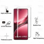 Vivo V50 5G Glass 2Pcs Curved Tempered Glass Vovi V50 V 50 50V VivoV50 2025 677inch Global 9D Screen Protector Cover Film (New)