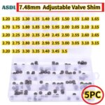 5pc 7.48 Valve Shim Motorcycle Engine Parts Adjustable Valve Pad Shims Complete Cams Thickness 1.6 1.7 1.75 1.8 1.85 1.9 2.1 2.2 (New)