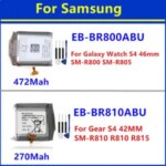 BackShell EB BR800ABU Samsung Gear S4 S4 mini SM R800 SM R805 SM R810 46mm Smart Watch Replacement Battery 472mAh eb br810abu Bangladesh (New)