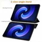 Tablet Case Xiaomi Pad 6 7 8 Pro 11 112  Redmi Pad 2 SE 87 11 PU Leather Flip St Smart Cover Soft Silicone Back Shell (New)