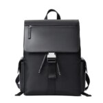 Fashion Business Laptop Backpack Mens Leather Large Capacity College Student Schoolbag Waterproof Travel Boarding Backpack (New)