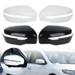 Side Wing Mirror Cover Cap for Nissan Qashqai J11 X-Trail Rogue Murano Pathfinder Glossy black/White Rearview Mirror Housing (New)