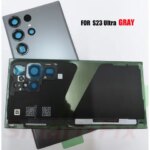 O-E-M Glass Materials Back Battery Cover Case SM-S23 Ultra S23ultra S23U 5G Rear Door Housing Glass Panel Replacement Parts (New)
