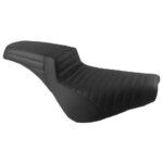 Black Two up Driver And Rear Passenger Seat Cushion Pad for Harley Softail Street Bob 2018-2025 Motorcycle Accessory (New)