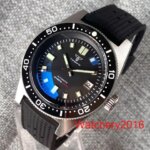 Tandorio 62MAS NH35 PT5000 Automatic Movement AR Domed Sapphire Glass Luminous 300M Waterproof Diver Men Watch Waffle Strap (New)