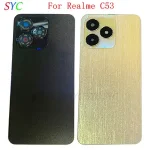 Rear Door Battery Cover Case Housing Realme C53 Back Cover with Camera Lens Repair Parts Bangladesh (New)