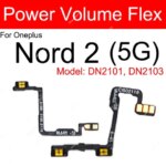 OnePlus 1+ Nord 2 Nord 2T 5G On Off Power Volume Up Down Side Button Flex Ribbon Volume Power Flex Cable Parts (New)