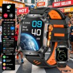 2026 1200mAh Big Battery Smart Watch Men Outdoor GPS Sports Flashlight IP68 Waterproof Bluetooth Call AMOLED HD Sport Smartwatch (New)