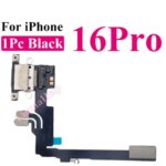 1pcs Charging Port Flex Cable iPhone 16 15 14 13 12 Pro Max USB Charger Dock Connector With Microphone Ribbon Repair (New)