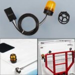 1/14 RC Truck 1pcs Plastic Warning Lamp Rotating Light Upgrade Accessories for SCANIA 770S R620 for Volvo for ACTROS 3363 Car (New)