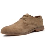 Mens Matte Leather Black/brown Casual Business Office Oxfords Formal Suede Leather Shoes for Men New Arrivals Male Derby Style (New)