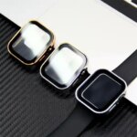 Glass+cover Apple Watch case series 8 7 6 5 4 se 44mm 45mm 41mm 40mm PC Waterproof Screen Protector apple watch Accessories (New)