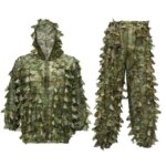 3D Leaves Camouflage Ghillie Suit Lightweight Camouflage Ghillie woodland Camoflage Sniper Airsoft Shooting Hunting Equipment (New)