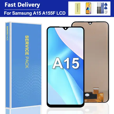 S21ce33d247874251a1ea8332c9e1f0eda_480x480q75 6.5'' Tested A15 4G SM-A155F Display Screen for Samsung A15 5G SM-A156B Lcd Display Digital Touch Screen with Frame (New) - Image 1