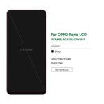 Display Oppo Reno LCD Display Touch Panel Digitizer Assembly Oppo Reno Screen Replace PCAM00 PCAT00 CPH1917 LCD (New)