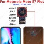 Front Back Camera Motorola Moto E6s 2020 E7 Plus Power Main Facing Camera Module Flex Cable Replacement Spare Parts (New)