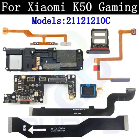 S2242f7b06d44459ea82257243c4a52c3G_480x480q75 SIM Charging Port Board Ear Loud Speaker For Xiaomi Redmi K50 Gaming Poco F4 GT Fingerprint Sensor Volume Motherboard Flex Cable (New) - Image 1