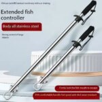 New Extended Stainless Steel Fish Control Device with a Length of 80cm and a Large Object Clamp for Fishing (New)