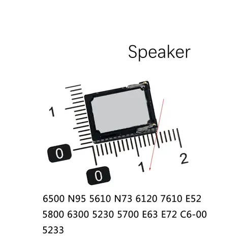 S225f9b3337c44c48af2fbef4f8f4ea89h_480x480q75 Nokia 1208 1520 5800 6120 6300 6500S N70 Earpiece Loud Speaker Buzzer Ringer Flex Cable (New) - Image 1