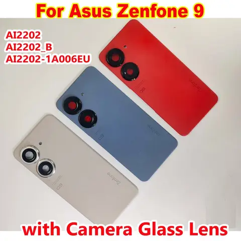 S22691303083c4ef3968d3076fcc980dcf_480x480q75 Best Grade AAA 59 Asus Zenfone 9 AI2202 Back Battery Cover Housing Door Rear Case Phone Lid with Camera Frame Glass Lens (New) - Image 1