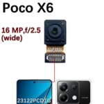 Rear Front Camera For Xiaomi Mi Poco X6 Pro X6Pro Backside Facing Frontal Selfie Back Camera Module Replacement Parts (New)