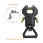 Dog Leash Clasp Dog Leash Collar Linking Swivel Frog Clip Quick Release Locking Pet Aluminum Alloy Hardware Buckle For Hiking (New)