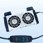 1/2/3/4/5Heads Fish Tank Cooling Fan EU/US Adjustable Speeds Aquarium Chiller Low Noise Hangable Aquarium Air Cooling Device (New)