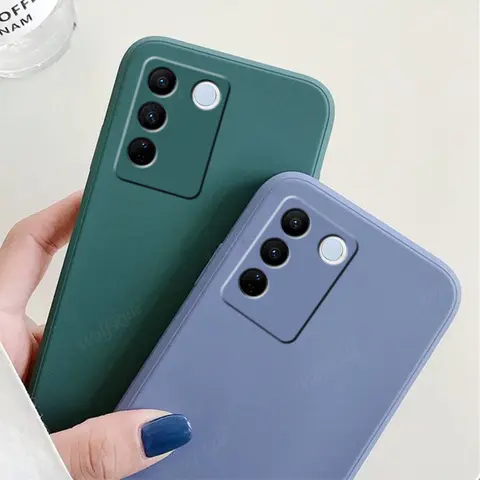 S22c6686974304265981d12012f4b84c6U_480x480q75 For Cover Vivo V27E Case For Vivo V27E Capas Silicone Shockproof Phone Bumper Back TPU Soft Cover For Vivo V27 V 27 V27E Fundas (New) - Image 1
