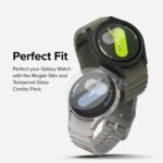 Glass+Case for Samsung Galaxy Watch 7 40mm/44mm Screen Protector Tempered Glass&Hard PC Protective Bumper Cover Accessories Set (New)