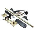 600/650/850/1000mm ATV Quad Go Karts rear axle complete assembly 4 /3 hole hub with Foot Lever Hydraulic Disc Brake 37T sprocket (New)