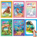 Magic Water Drawing Book Childrens Montessori Reusable Coloring Book Sensory Early Educational Learning Painting Toys for Kids (New)